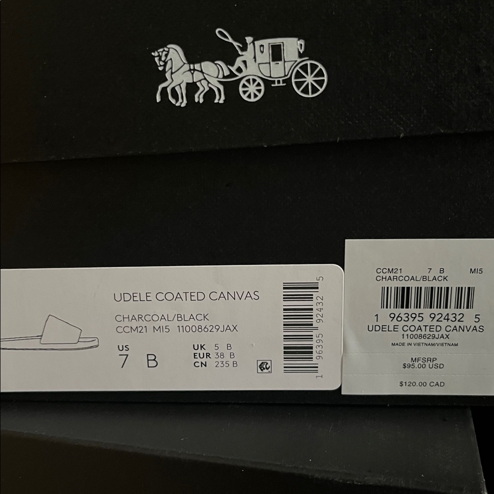 COACH Women's Udele Coated Canvas Slides - Picture 5 of 5